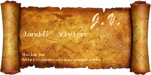 Jandó Vivien névjegykártya